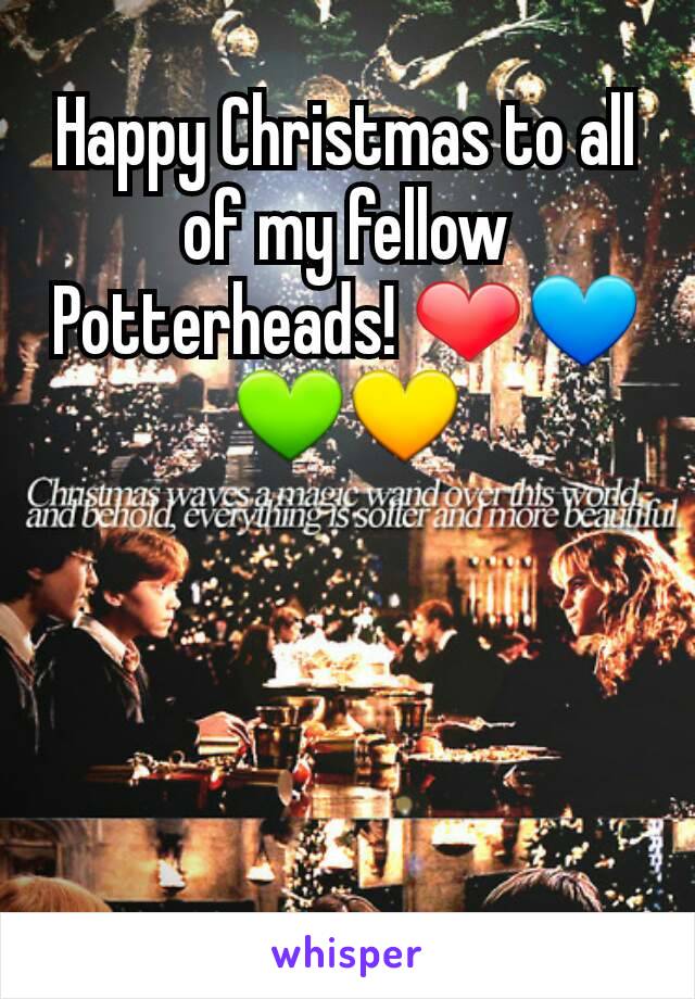 Happy Christmas to all of my fellow Potterheads! ❤💙💚💛