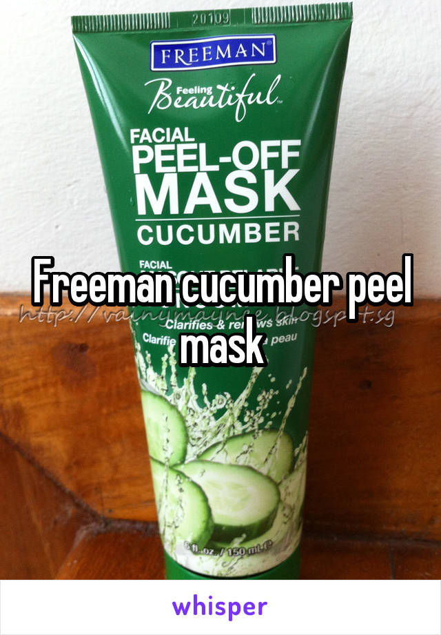 Freeman cucumber peel mask