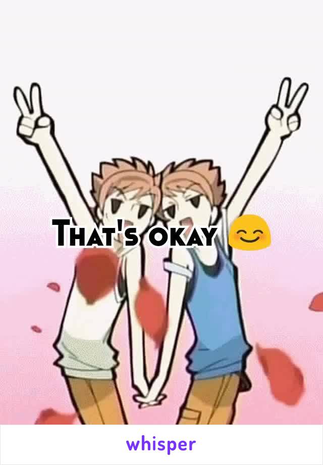 That's okay 😊