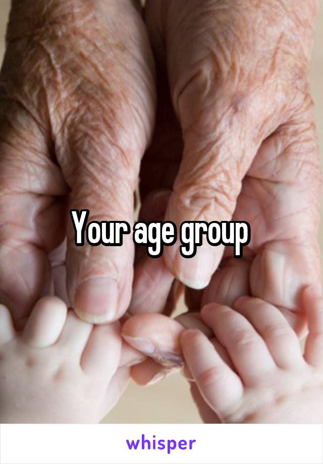 Your age group 