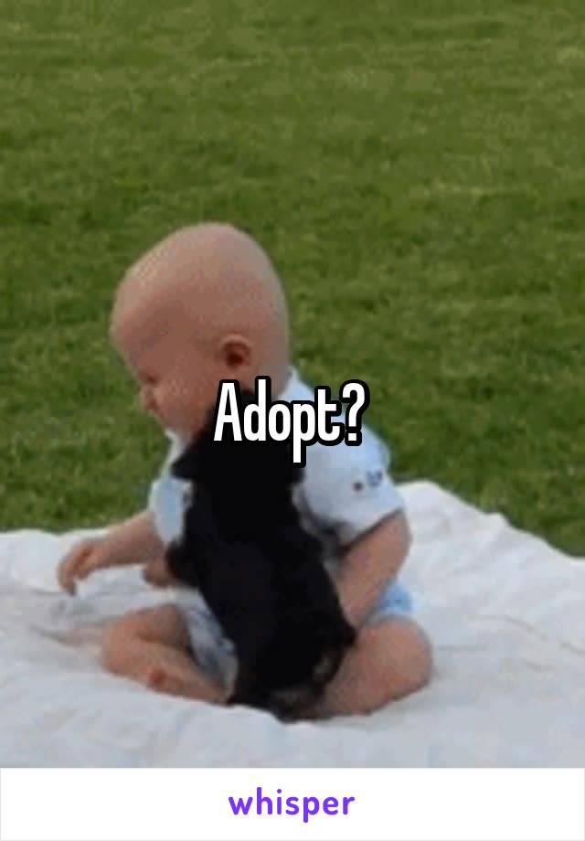 Adopt? 