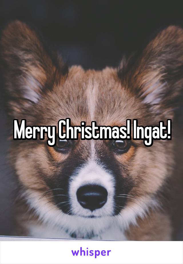 Merry Christmas! Ingat!