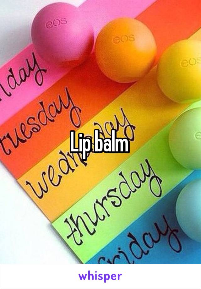 Lip balm 