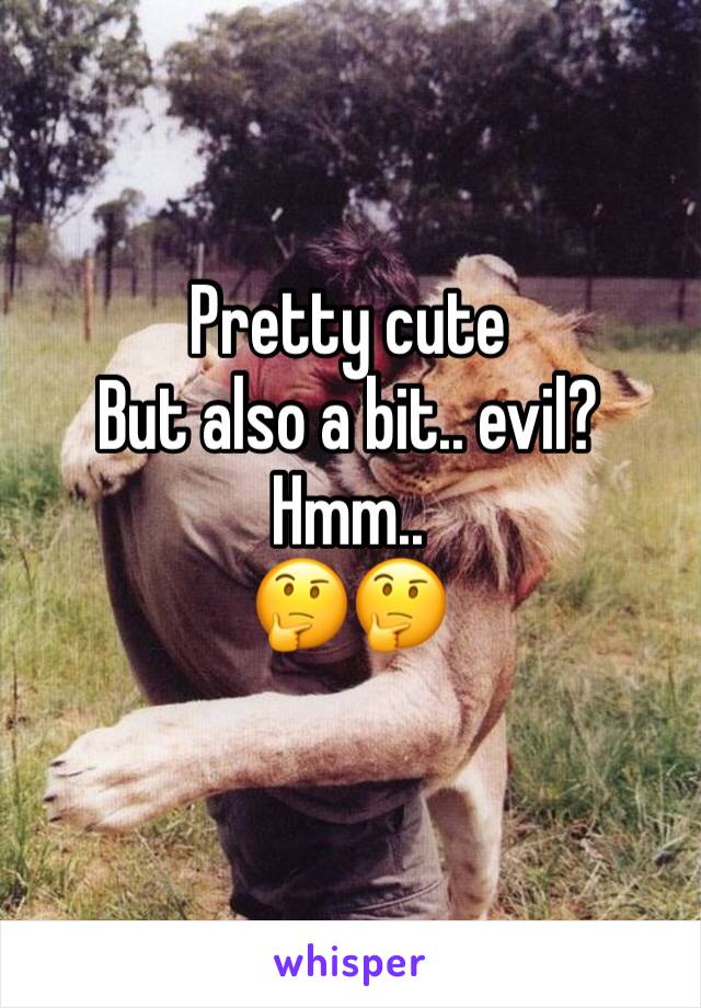 Pretty cute
But also a bit.. evil?
Hmm..
🤔🤔