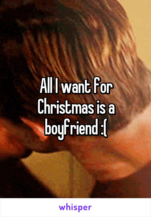 All I want for Christmas is a boyfriend :(