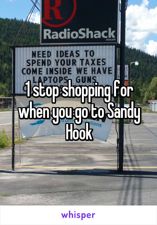 1 stop shopping for when you go to Sandy Hook