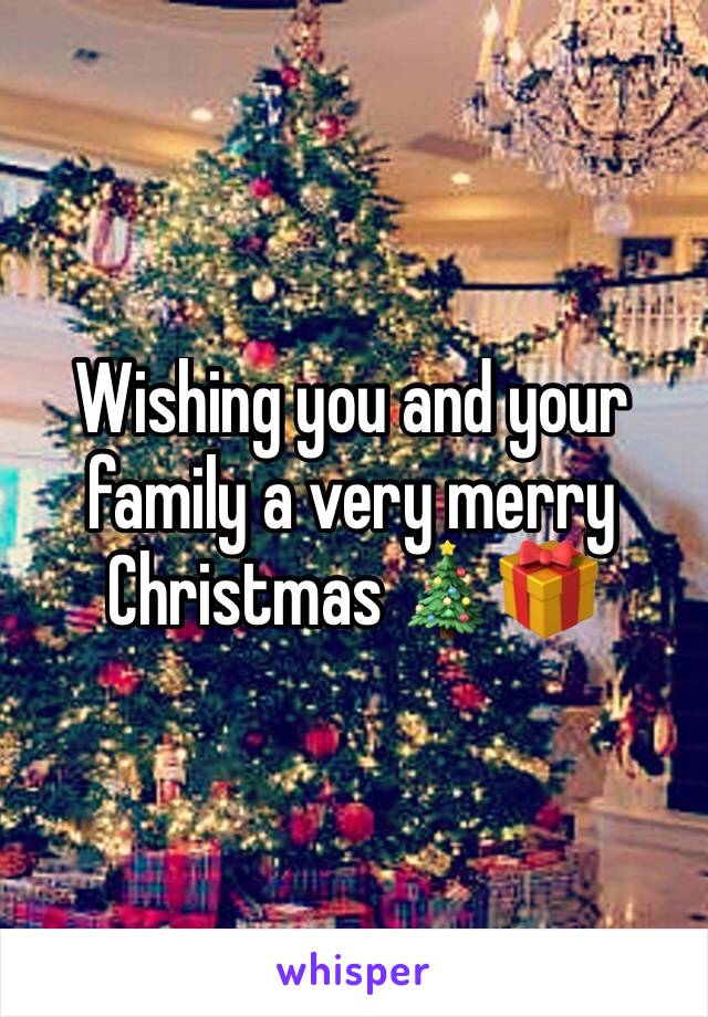 Wishing you and your family a very merry Christmas 🎄🎁