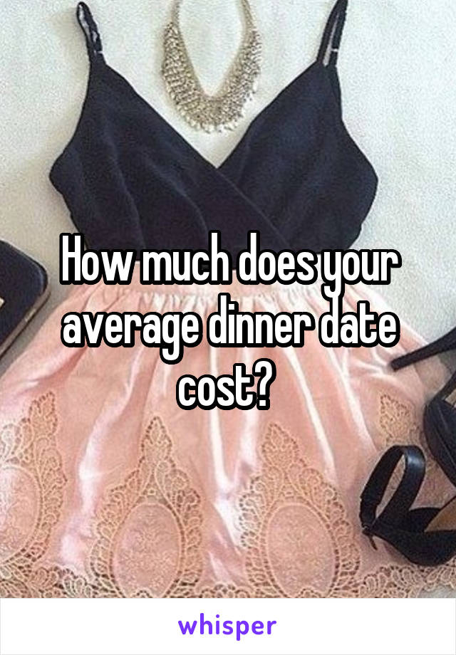 How much does your average dinner date cost? 