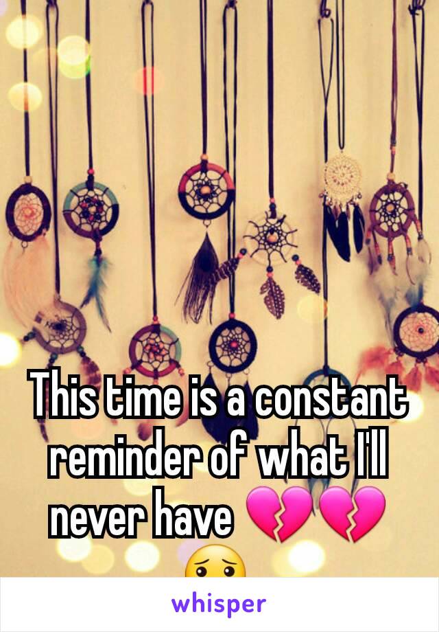 This time is a constant reminder of what I'll never have 💔💔😯 