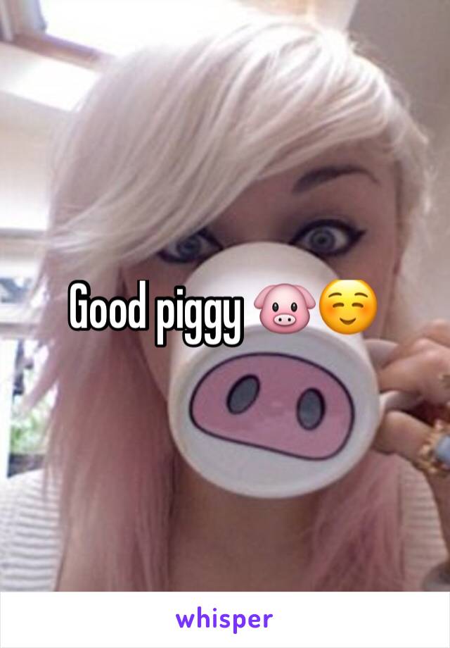 Good piggy 🐷☺️