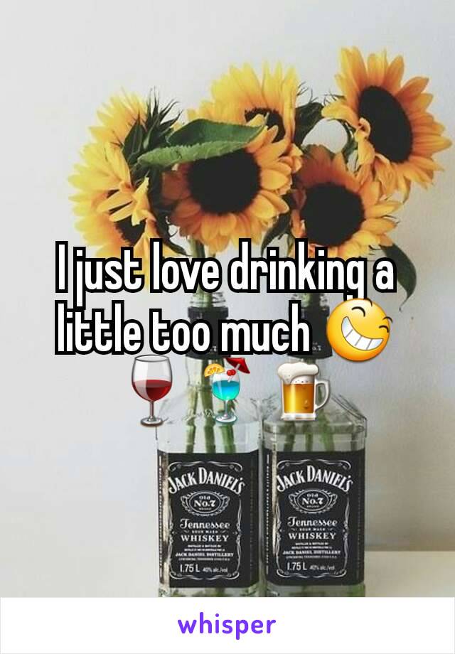 I just love drinking a little too much 😆🍷🍹🍺