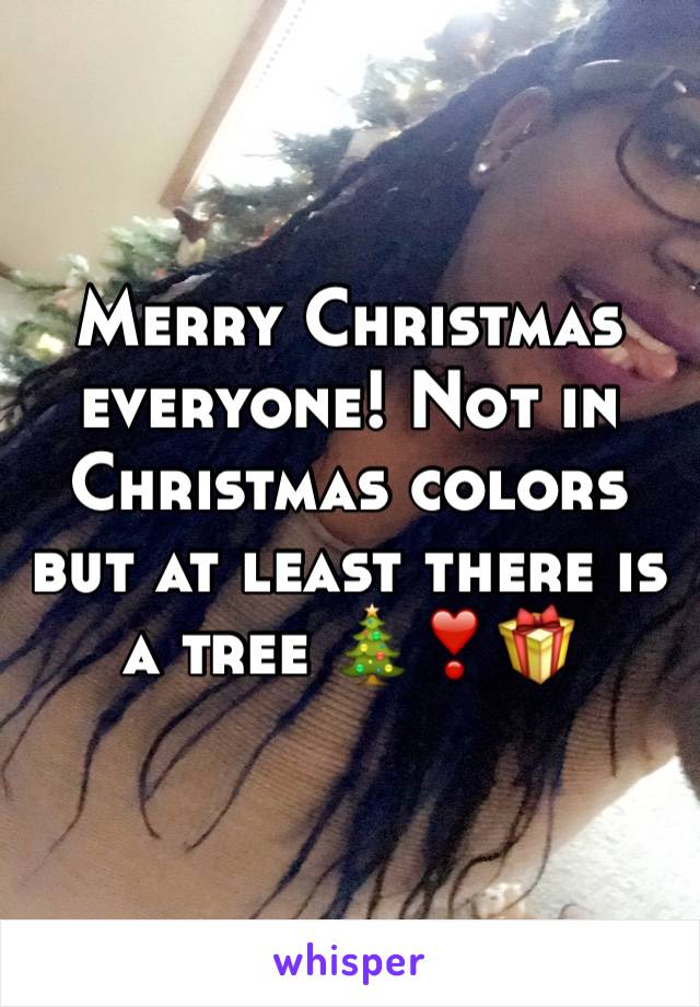 Merry Christmas everyone! Not in Christmas colors but at least there is a tree 🎄❣️🎁