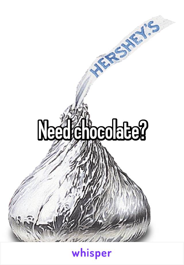 Need chocolate?