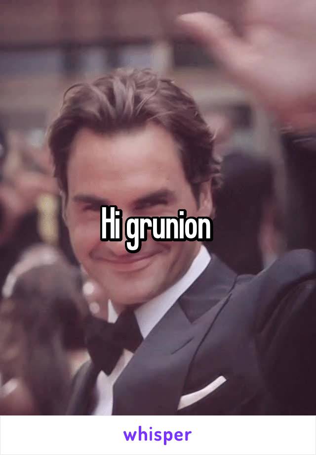 Hi grunion 