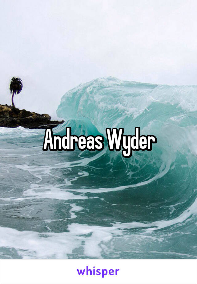 Andreas Wyder