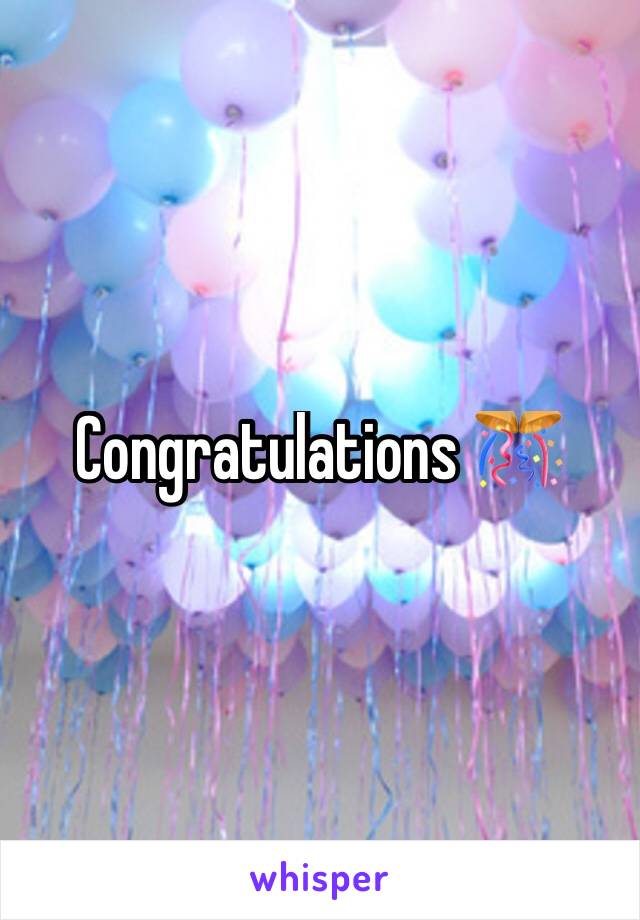 Congratulations 🎊 