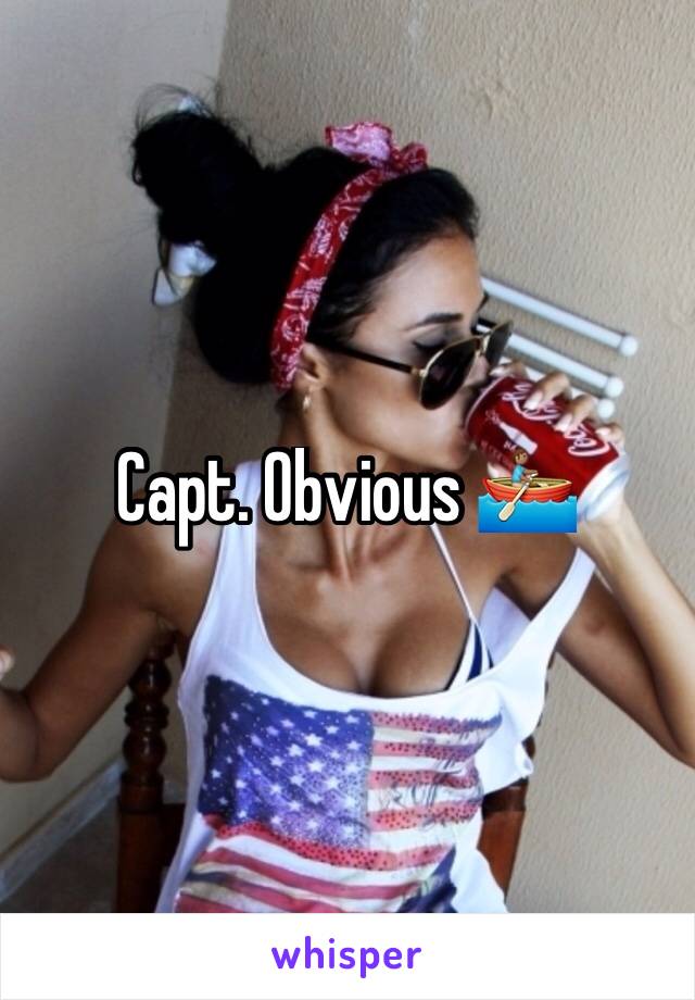 Capt. Obvious 🚣🏽