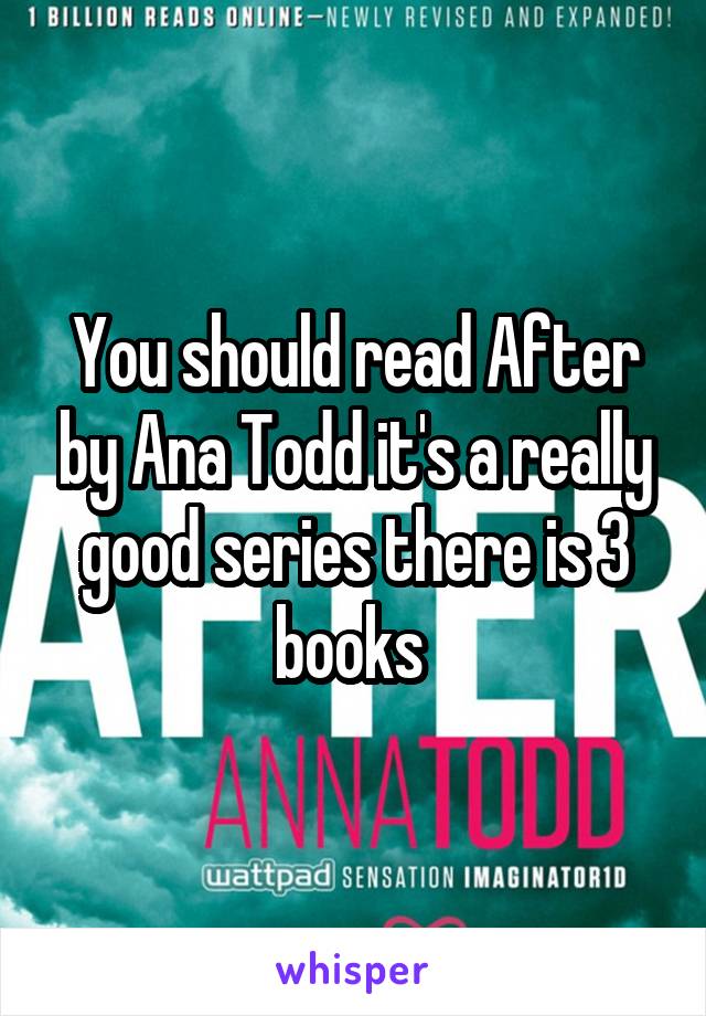 You should read After by Ana Todd it's a really good series there is 3 books 