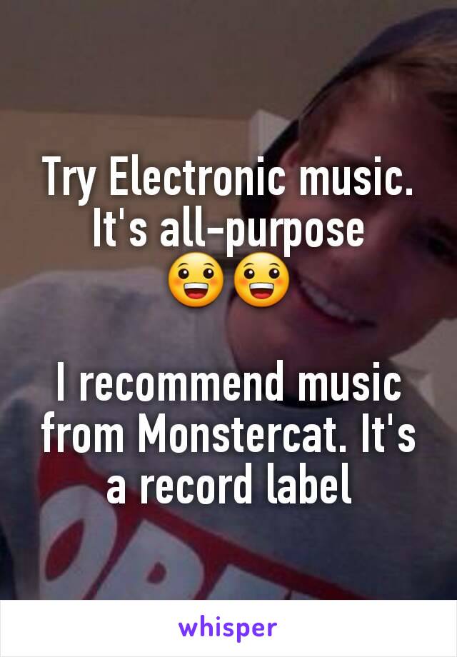 Try Electronic music. It's all-purpose 😀😀

I recommend music from Monstercat. It's a record label