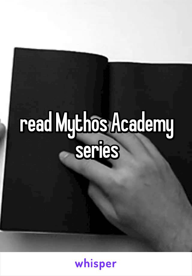 read Mythos Academy series