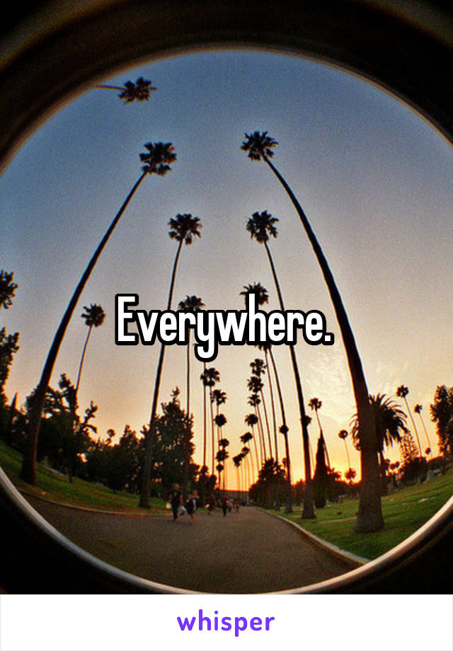 Everywhere. 