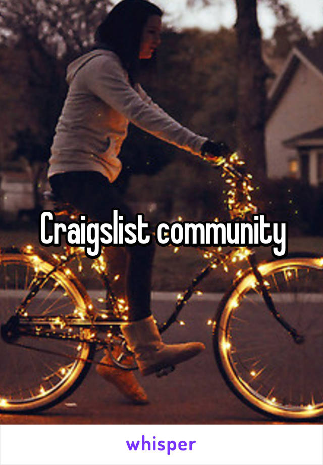Craigslist community
