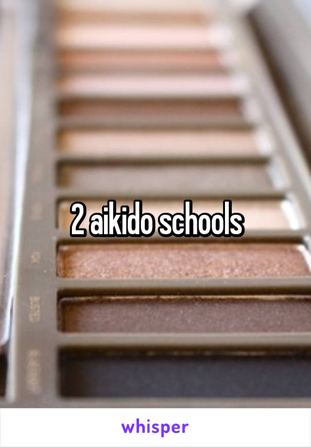 2 aikido schools