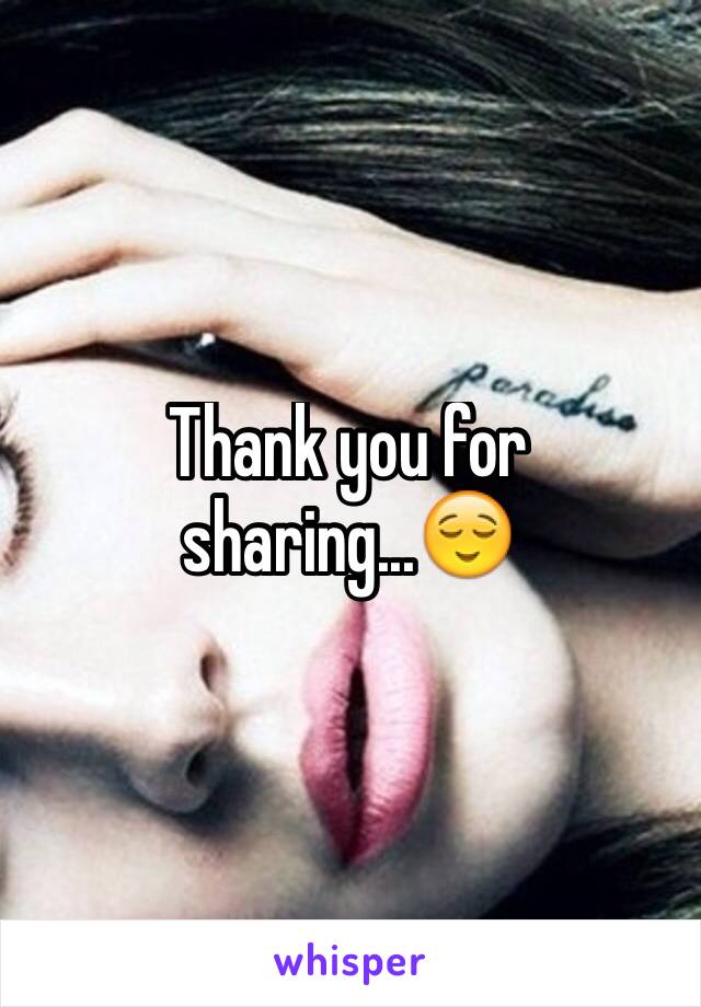Thank you for sharing...😌