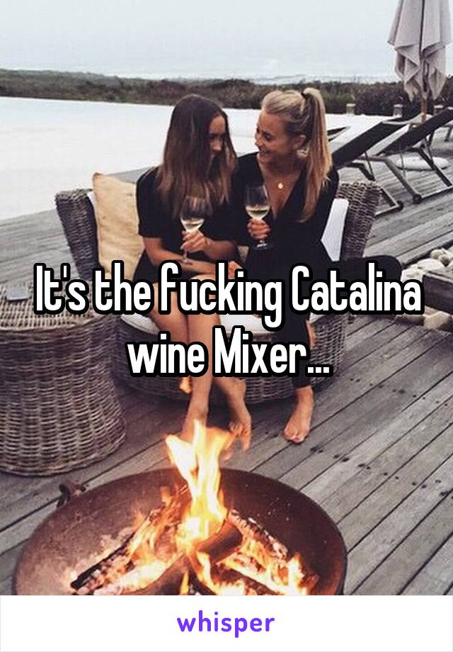 It's the fucking Catalina wine Mixer...