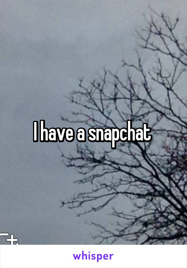 I have a snapchat 