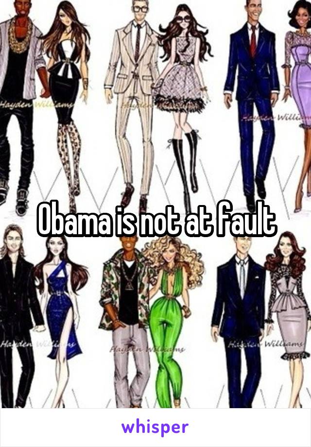 Obama is not at fault