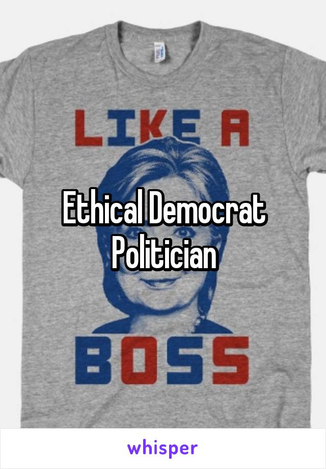 Ethical Democrat Politician