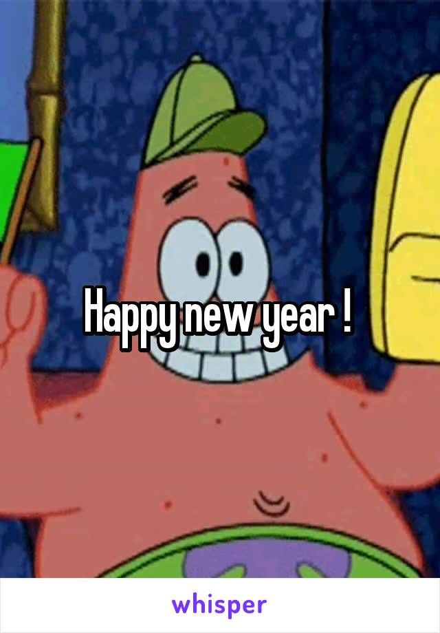 Happy new year ! 