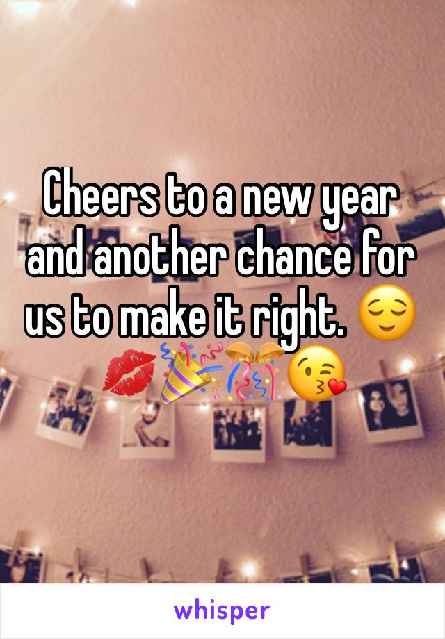 Cheers to a new year and another chance for us to make it right. 😌💋🎉🎊😘