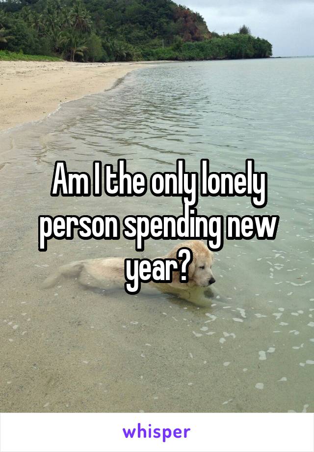 Am I the only lonely person spending new year?