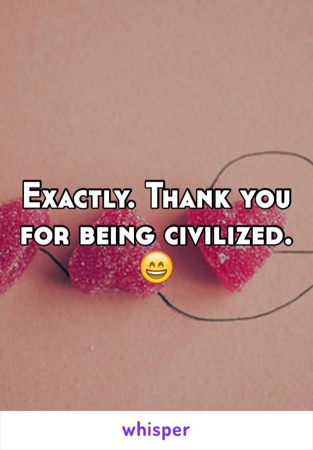 Exactly. Thank you for being civilized. 😄