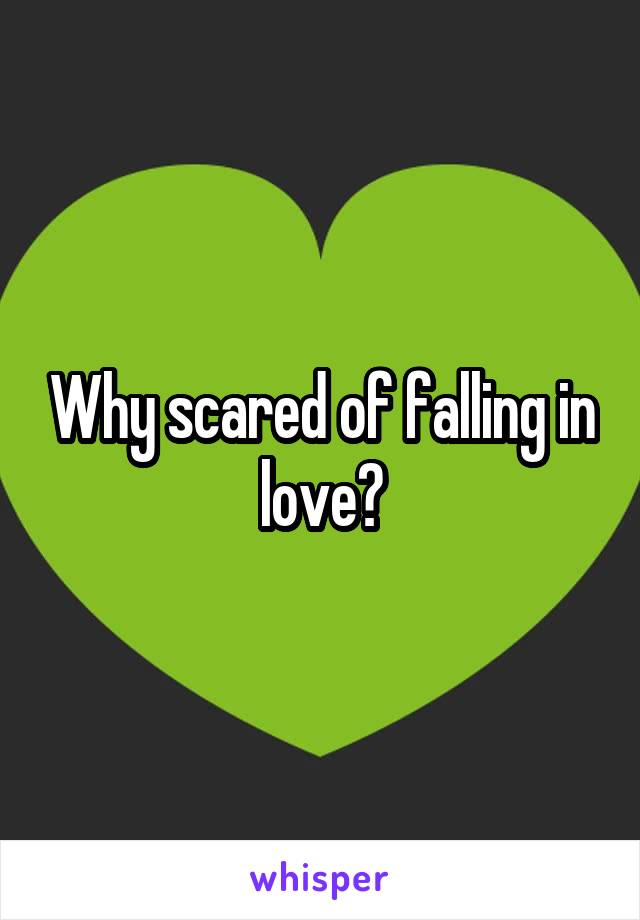Why scared of falling in love?