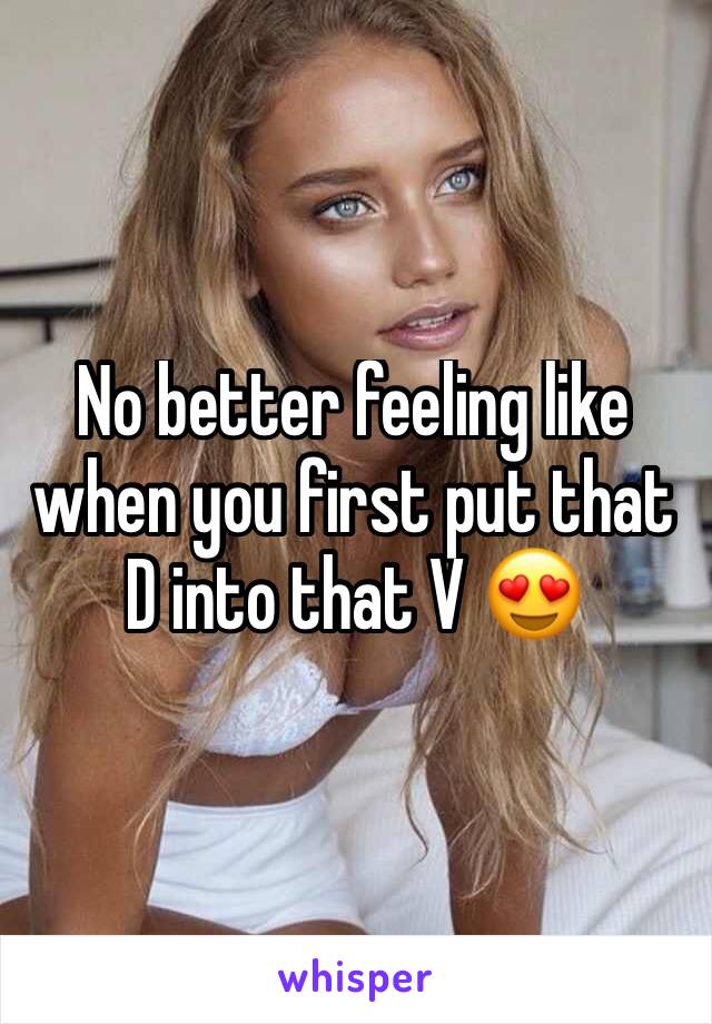 No better feeling like when you first put that D into that V 😍