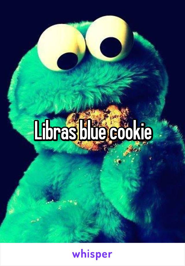 Libras blue cookie