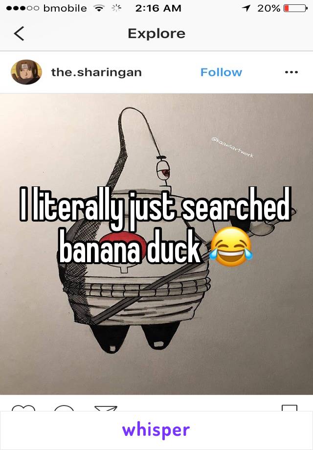 I literally just searched banana duck 😂