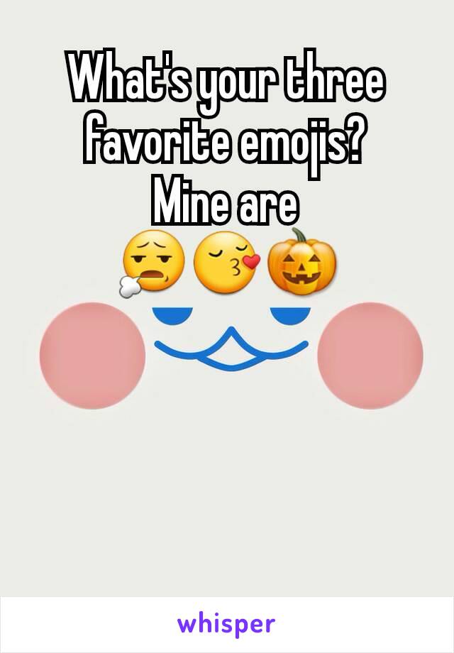 What's your three favorite emojis?
Mine are
😧😚🎃