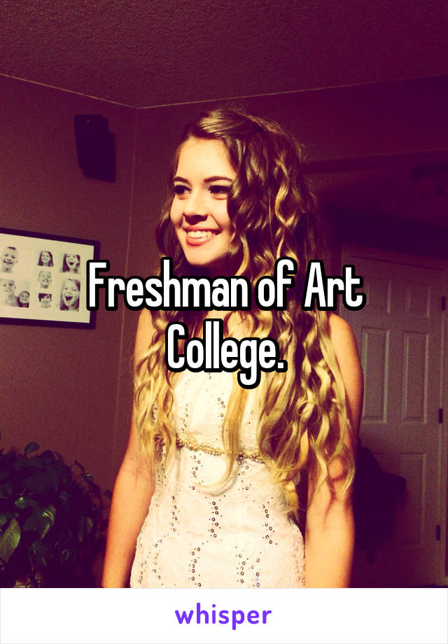 Freshman of Art College.