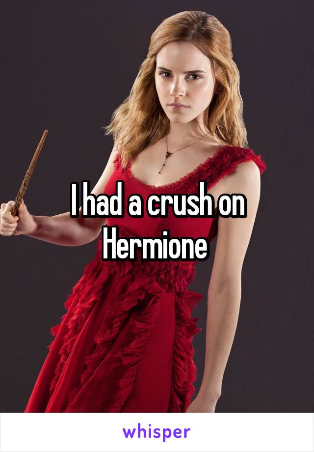 I had a crush on Hermione 