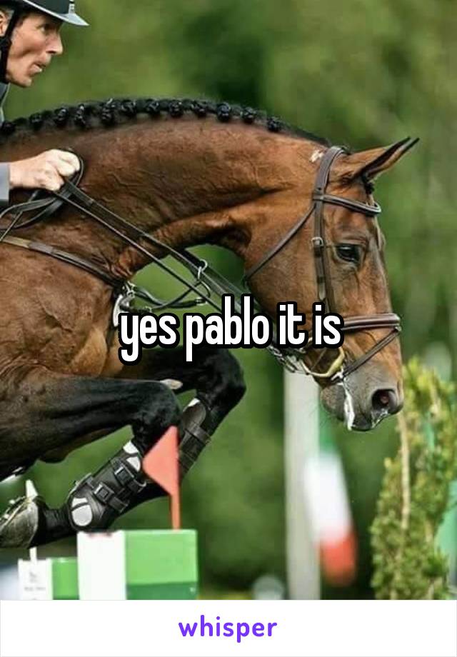 yes pablo it is