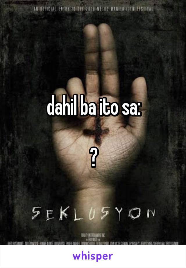 dahil ba ito sa:

?