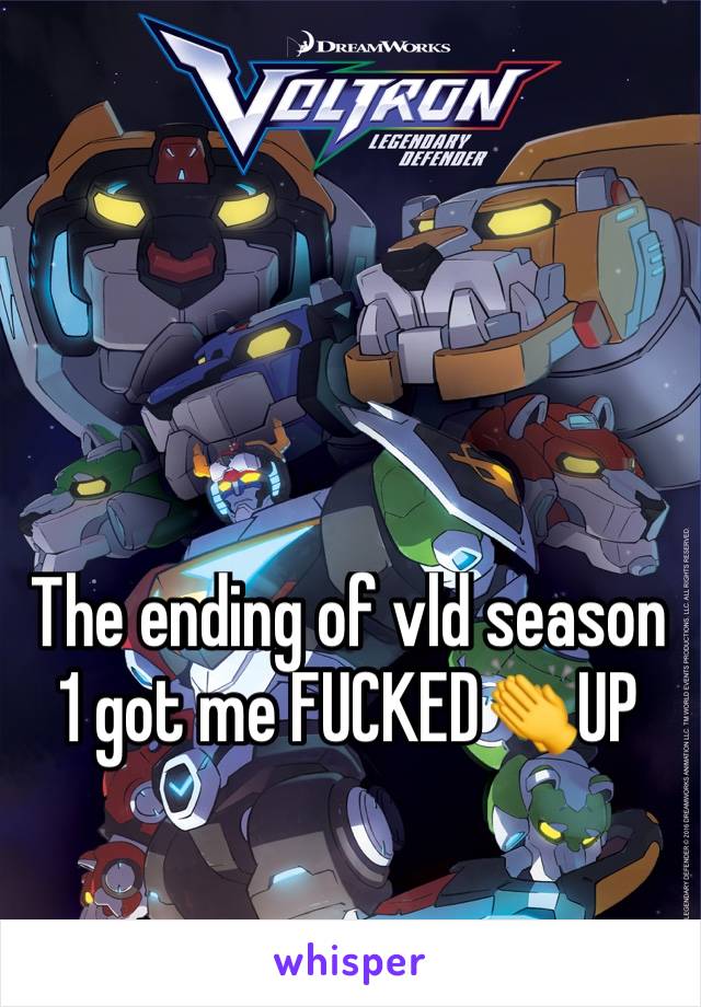 The ending of vld season 1 got me FUCKED👏UP