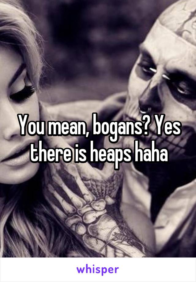 You mean, bogans? Yes there is heaps haha