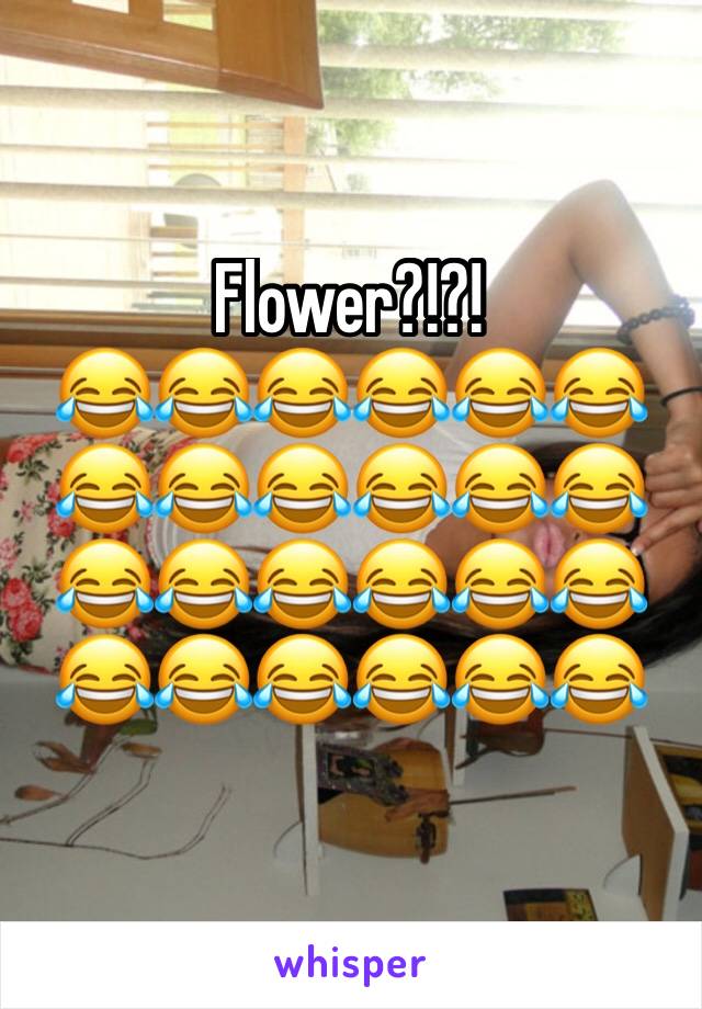 Flower?!?!
😂😂😂😂😂😂😂😂😂😂😂😂😂😂😂😂😂😂😂😂😂😂😂😂