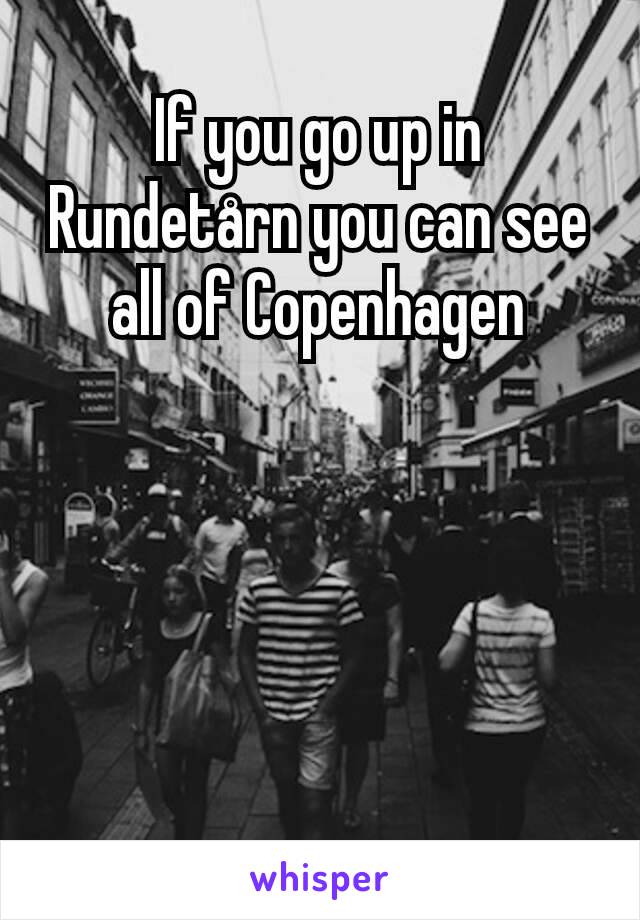 If you go up in Rundetårn you can see all of Copenhagen