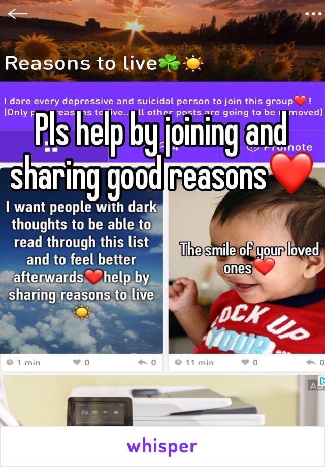 Pls help by joining and sharing good reasons❤️